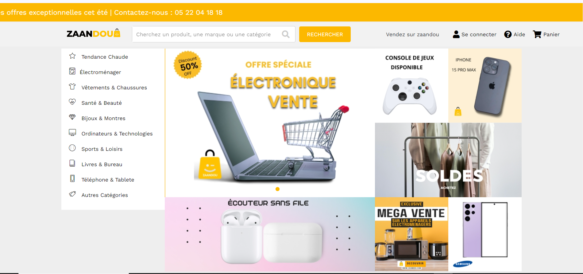Plateforme de vente et d'achat en ligne N°1 au Congo Brazzaville